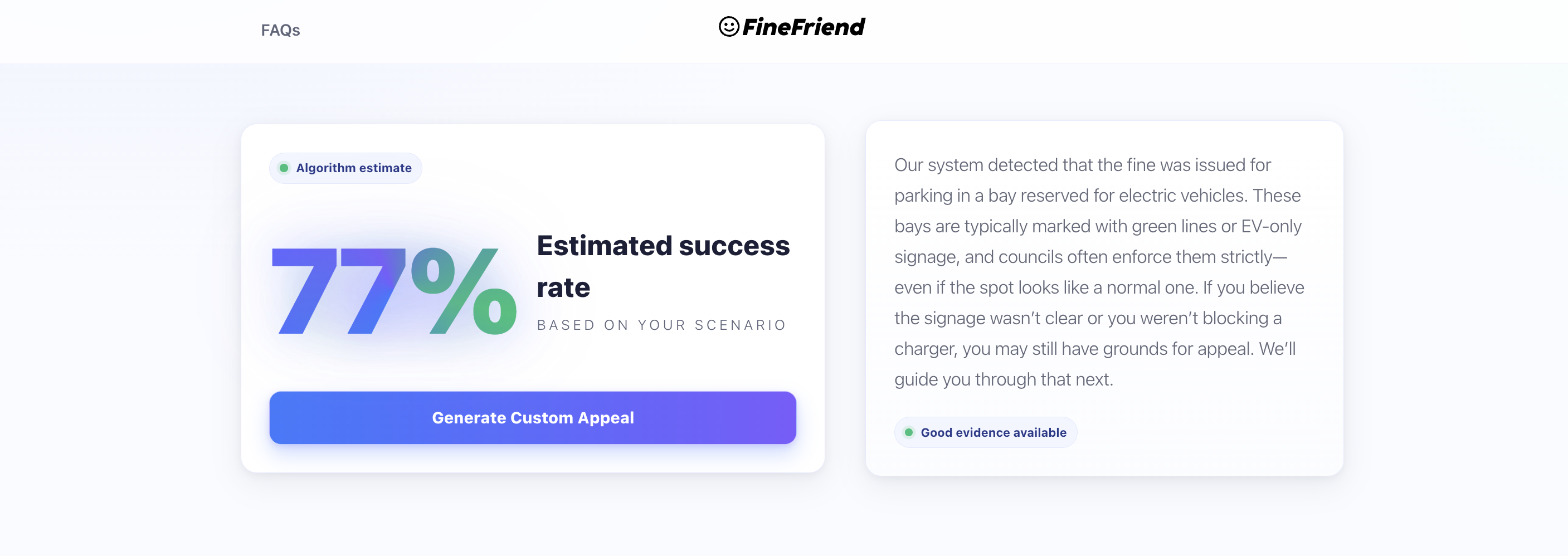 FineFriend second step analysis